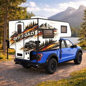 Campers Manley personalizados, económicos, ligeros, deslizables, para camionetas, para acampar al aire libre, en stock, listos para enviar, en venta. - Product Image 1