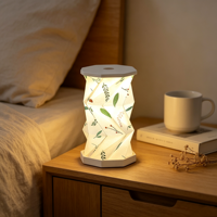 Coffret Cadeau Nouveauté pour Petites Entreprises : Lampe en Papier Rotative Légère à Éclairage Doux, Lampe de Chevet Portable Pliable et Confortable, Veilleuse