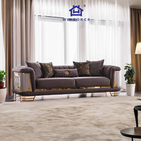 Canapé Chesterfield en velours moderne, design turc, luxe, canapé-lit capitonné, meubles de maison personnalisés, fabrication en usine
