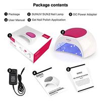 SUN2C 48W Lampe UV LED pour Séchage des Ongles en Gel, Vernis à Ongles, Manucure Professionnelle, Lampe de Polymérisation pour Salon, Lampe UV pour Ongles en Gel