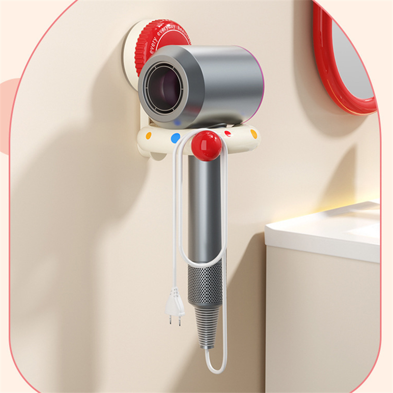 Punch-free Convenient Bracket Blow Dryer Holder Wall Mounted Hair Dryer ...