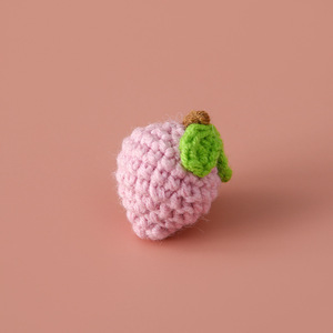 Mini handmade móc Trái Cây Rau Đồ chơi Quà Tặng Sợi trang trí nội thất handmade Crochet thực phẩm bán buôn dâu tây Quà Tặng - Product Image 5
