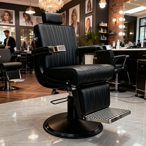 Sillón de Barbería para Hombres, Silla de <span class=keywords><strong>Peluquería</strong></span>, Silla de Belleza para Uñas, Silla de Salón de Belleza para Estilistas - Product Image 2