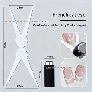 Placa Magnética Cilíndrica de Doble Cabeza para Efecto Ojo de Gato Francés, Herramienta de Arte de Uñas para Esmalte en Gel con Efecto Magnético - Product Image 4