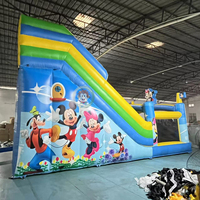 Toboggan gonflable Mickey pour enfants parcours d'obstacles gonflable saut videur rebond toboggan aire de jeux pour enfant