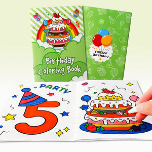 Échantillon <span class=keywords><strong>gratuit</strong></span>, livre de coloriage personnalisé pour <span class=keywords><strong>anniversaire</strong></span> d'enfants, couverture souple, couture sur selle imprimée sur papier offset en carton pour enfants - Product Image 3