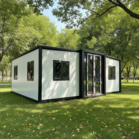 Maison conteneur préfabriquée en acier isolé, extensible, 20 pieds, 40 pieds, villa portable