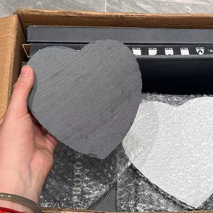 Cadre photo en <span class=keywords><strong>ardoise</strong></span> en forme de cœur pour sublimation, transfert thermique, avec support de présentation, pour personnalisation DIY - Product Image 4