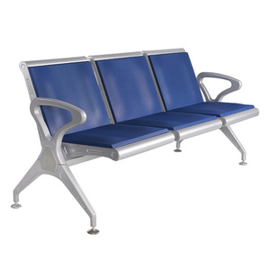 Sillas de Espera Yu Min con Cojín Autosellante de PU, Silla de Fila Metálica en Rojo, Azul, Verde y Negro para Uso Hospitalario - Product Image 2