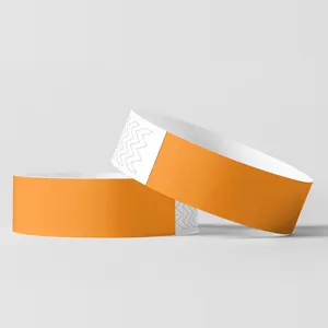Regelmäßige 250 × 19 mm wasserdichte und identifizierte Armbänder Papier-Armbänder Armbänder Veranstaltungen Armbänder für Party