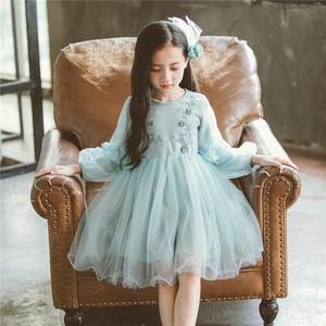 Nuevo Vestido Maxi Moderno al por Mayor con Bordado de Lentejuelas y Materiales de Red, Hecho en Turquía, para Niños, Compras en Línea - Product Image 5