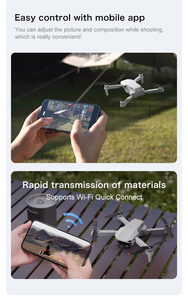 AERI100 Fırçasız VR Drone Gözlüklü Çift Kamera WiFi FPV RC Quadcopter 6 Eksenli Gyro RC Helikopter Çocuklar için Oyuncaklar - Product Image 5