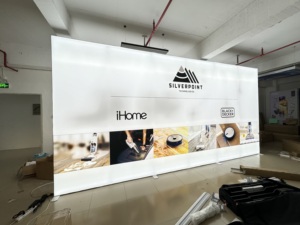 SEG Caja de luz LED rectangular personalizable Publicidad interior Instalación de pie Tela Marco de aluminio Decorativo Alto - Product Image 4