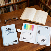 Offres Spéciales : Blocs-Notes Adhésifs Personnalisés en Papier PET 5 Couleurs – Style Livre – Lot de Notes Adhésives Personnalisables