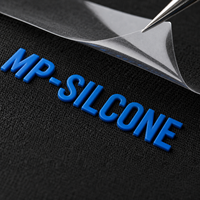 Étiquette de transfert thermique en silicone mat 3D sur mesure, logo de marque, patch pour vêtements, badge en caoutchouc professionnel, OEM