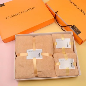 3PC thiết lập san hô khăn tắm thiết lập cho người lớn mềm thấm mặt KHăn Thời Trang Thư Thêu hộ gia đình phòng tắm khăn - Product Image 6