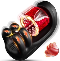 360 °   Vibrateur masculin Licking Glans avec 9 modes de rotation, de serrage et de vibration, jouet d'entraînement pénien, masturbateur, jouets sexuels pour adultes
