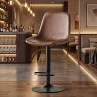 Tabourets de bar pivotants de luxe modernes, chaises hautes de restaurant, chaises de bar réglables avec support lombaire pour îlot de cuisine