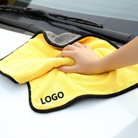 Produits automobiles du Zhejiang, serviette en microfibre 30*30 cm, serviettes de séchage pour voitures, chiffon de nettoyage avec logo personnalisé