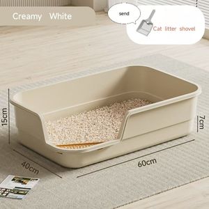 Caja de Arena Clásica Resistente para Gatos, Ecológica, Biodegradable, de Plástico Grueso y Silicona Resistente a Arañazos, para la Eliminación de Desechos de Mascotas - Product Image 3