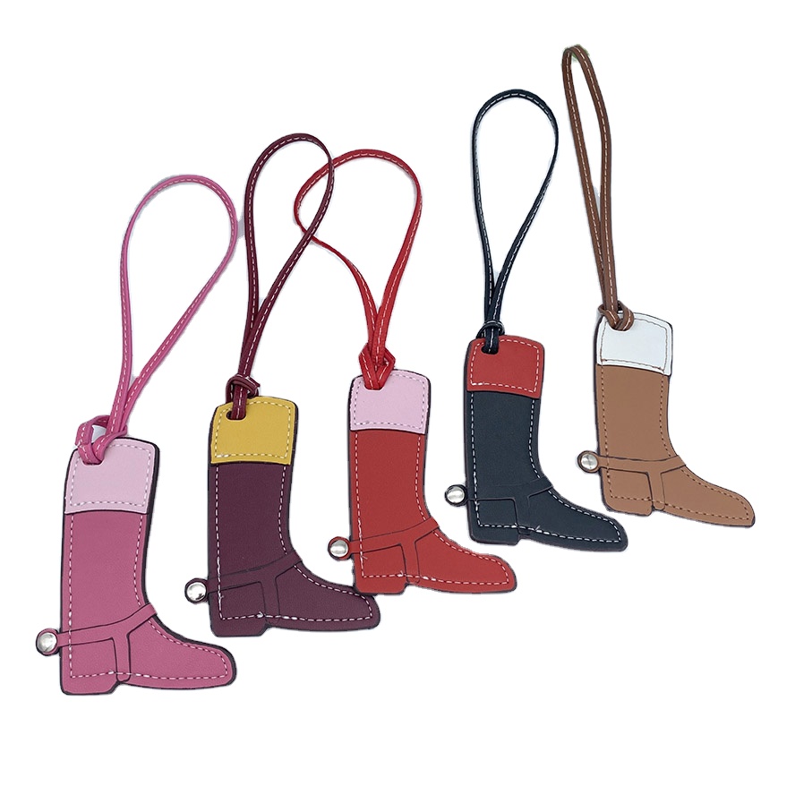 Luxury H Leather Bag Pendant Keychain - JUNQIN DC000108 Designer Bag Charms Accessories