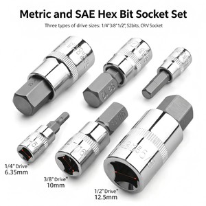 <b>Socket</b> Adapter 1/4 In Hex Drive Chrome Plated For Automotive Repair - Product Image 3