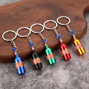 Creative Three-Dimensional Modification Car <b>Nos</b> Nitrogen Decoration Gas Cylinder Metal Keychain - Product Image 1
