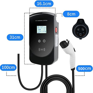 Fisher Ac Ev Cargador 12kw Ev Cargador SAE J1772 Fast Ev Cargador 50A Carga <span class=keywords><strong>Wallbox</strong></span> - Product Image 4