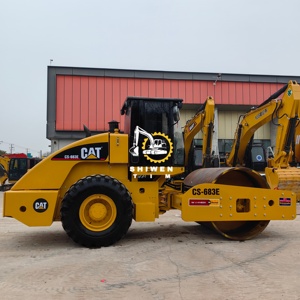 Gebrauchte <span class=keywords><strong>CAT</strong></span> CS683E Vibrationswalze mit Guter Leistung, 18-Tonnen-Straßenwalze CS-533E CS-563D CS58 zu Günstigen Preisen im Angebot - Product Image 3