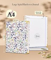 Logo personnalisé A4 A5 couverture souple cahier à spirale pour les écoliers