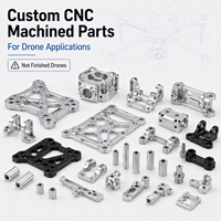 Piezas de Aluminio Mecanizadas por CNC Personalizadas, Piezas de Aluminio para Drones, Accesorios de Aluminio para UAV