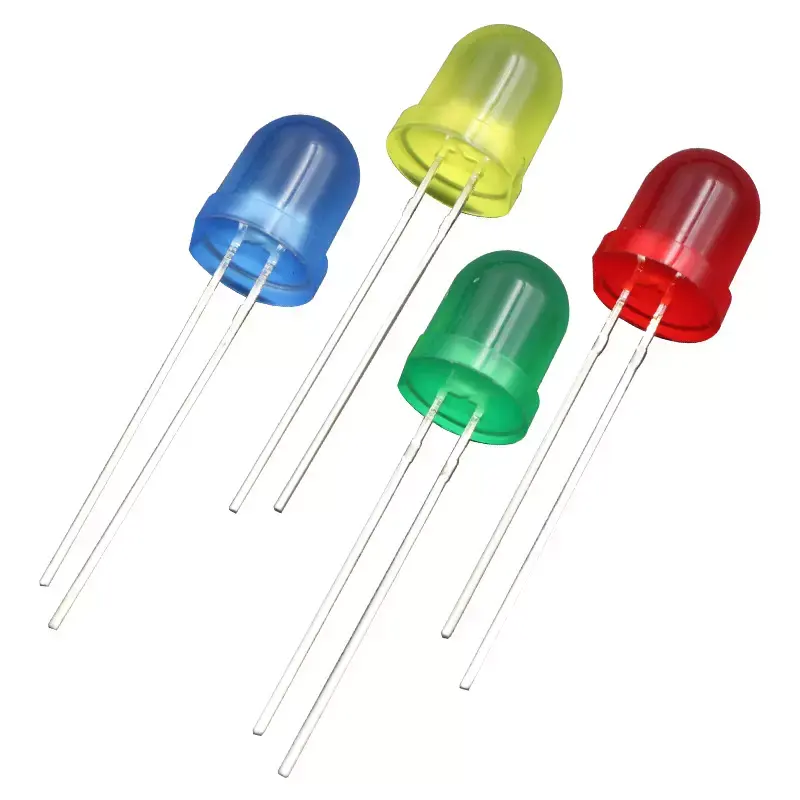 LED-Leuchtdiode 3mm 5mm 8mm 10mm rot grün blau gelb weiß Diode 2v 3v 5v 12v LED-Diode 670nm 940nm 395nm Großhandel