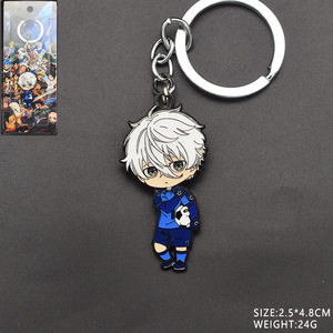 Collar y Llavero de Metal con Diseño de Anime Azul <span class=keywords><strong>Seishiro</strong></span> <span class=keywords><strong>Nagi</strong></span> de Alta Calidad, 8 Diseños, para Decoración de Mochilas - Product Image 1