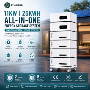 11KW 25KWH All in One Home Solar Energy Storage Set Stackable <b>Battery</b> Single Phase 220V Hybrid Home <b>UPS</b> System - Product Image 2