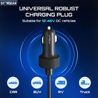 Câble d'alimentation DC tressé 16AWG 3M/10FT 12V personnalisé pour Starlink Mini, allume-cigare et adaptateur de chargeur de voiture