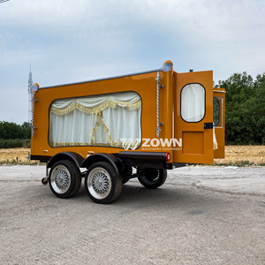 ZOWN Carroza Fúnebre de 4 Ruedas Arrastrada por Caballos, Fabricante de Carrozas Fúnebres, Precio al por Mayor, Remolque Fúnebre Amarillo - Product Image 1