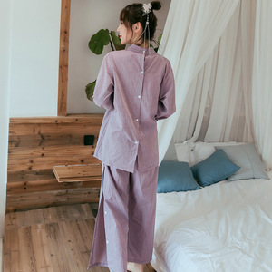Vêtements de moxibustion en coton à manches longues et boutonnés, vêtements de massage thérapeutique pour la beauté et le bien-être, été 2021, L M XL 2XL 3XL 4XL - Product Image 2