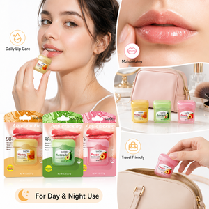 Set de Bálsamo Labial de 4 Sabores con Logotipo Personalizado, Vegano, Orgánico, Hidratante y Nutritivo, Kit de Regalo para el Cuidado de los Labios, OEM - Product Image 3