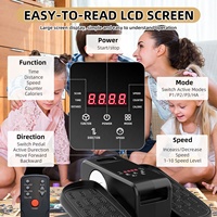 Mini Elliptique Électrique pour la Maison, Appareil d'Exercice de Bureau avec Écran LED, Matériau ABS, Résistance Magnétique, Charge Maximale 500 Livres