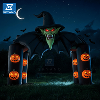 Décoration gonflable d'Halloween : Arche de sorcière publicitaire, modèle gonflable pour Halloween