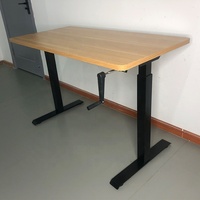 Bureau ergonomique à hauteur réglable, hauteur électrique, 4 pièces, socle sur pied, table de bureau