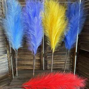 ใหม่มาถึงขนนก7-ส้อม, พลุเทียมทำจากหญ้าเทียมมีลักษณะเป็นแผ่น Pampas ขนปุยสำหรับจัดภูมิทัศน์ในงานแต่งงานหน้าต่าง - Product Image 2