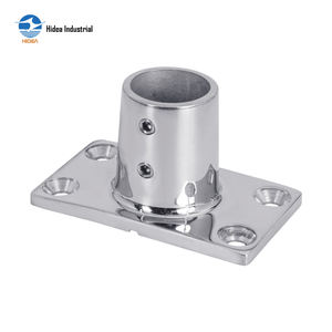 Base de balustrade rectangulaire en acier inoxydable de qualité <span class=keywords><strong>marine</strong></span> AISI 304/316, poli miroir, moulé par investissement, pour bateau HIDEA - Product Image 5
