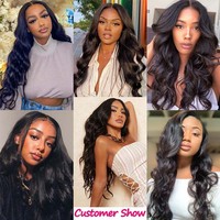 Perruques Lace Front Body Wave pré-collées 13x4 de 36 pouces, transparentes, 100% cheveux humains Remy, logo personnalisé, fournisseur de mode, livraison directe