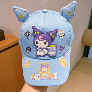 Moda Sanrios 3D Kuromi Girls Gorra de béisbol Cute Kids Hip Hop Summer Hat con protección solar para niñas - Product Image 5