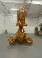 Ballon gonflable géant en forme de dragon doré, en tissu Oxford, dimensions 6-8 pieds, installation facile