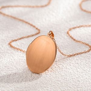 Collar de Acero Inoxidable 14k con Colgante Impermeable Antideslustre para Fotos DIY, Joyería de Oro Sólido, para Mujer y Hombre - Product Image 3