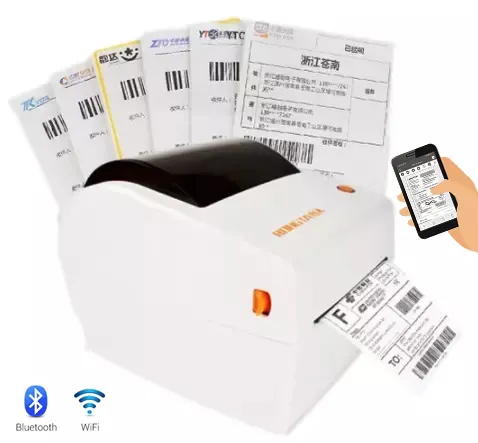RONGTA-Impresora térmica de código de barras para escritorio, dispositivo de impresión de etiquetas con Bluetooth, 203dpi, 4x6, 120mm, envío