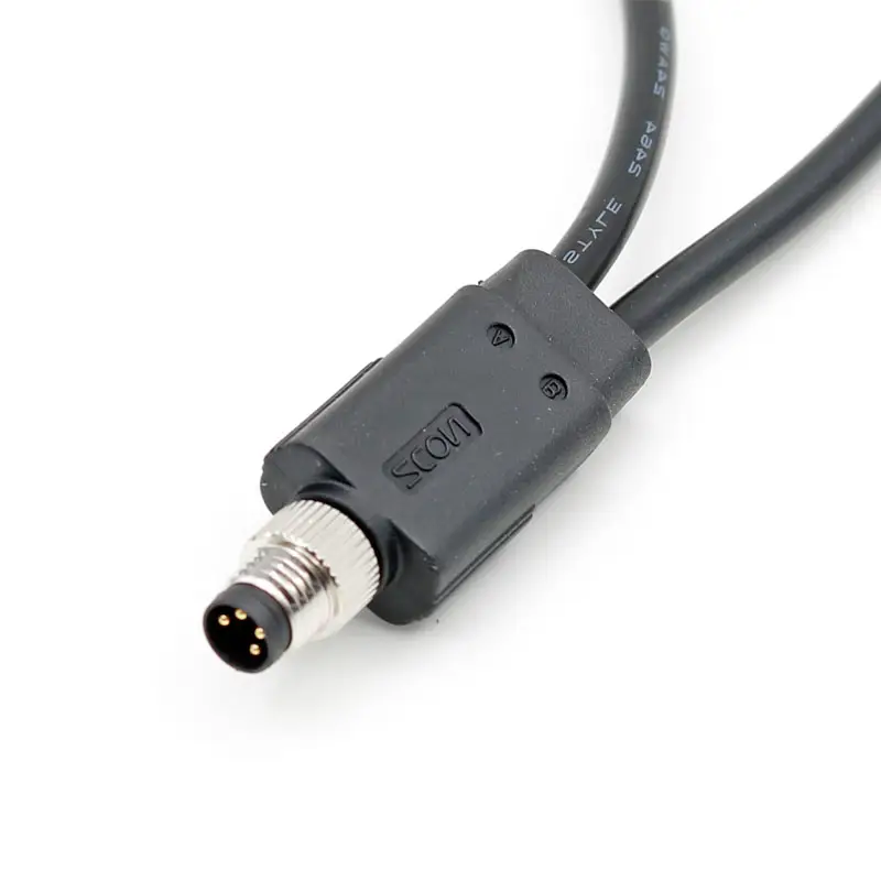 M8 T type Splitter Connector Male/Female 1 to 2 Overmolded Plug