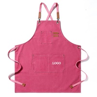 Nouveauté Tabliers en toile personnalisables (logo/taille) à dos croisé, uniforme professionnel pour hommes et femmes, pour boulangerie, restaurant, salon de coiffure, institut de beauté